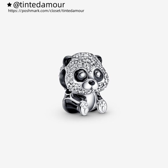 Pandora Sparkling Cute Panda Charm|Pendant - Picture 1 of 2